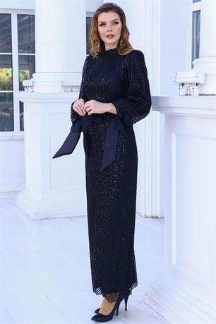 Sude Tesettür Abiye Siyah