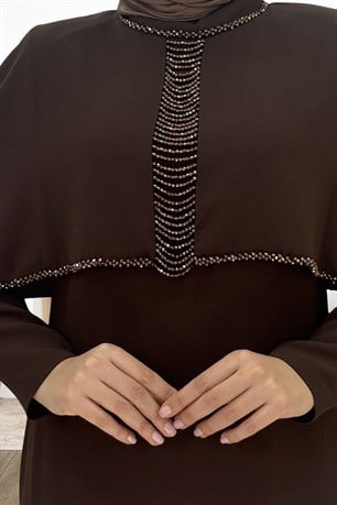 Sunay Tesettür Abiye Kahve