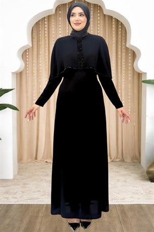 Sunay Tesettür Abiye Siyah