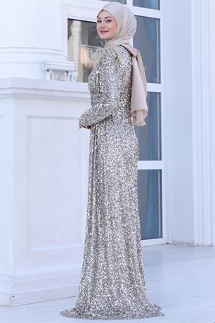 Şura Tesettür Abiye Gold