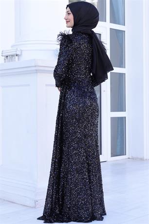Şura Tesettür Abiye Siyah