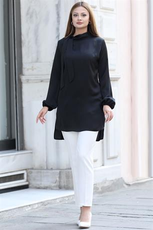 Trend Tesettür Tunik Siyah