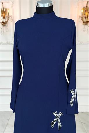 Tuay Tesettür Abiye Lacivert