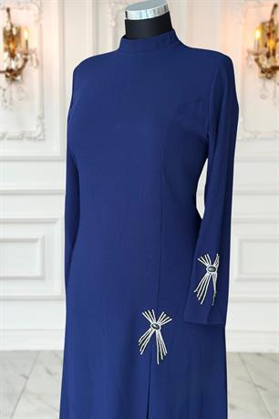 Tuay Tesettür Abiye Lacivert