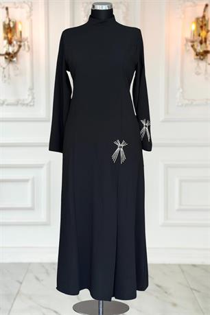 Tuay Tesettür Abiye Siyah