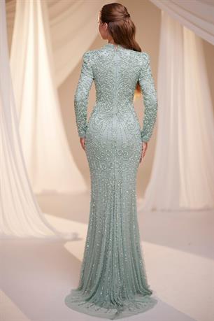 Tuğra Tesettür Abiye Mint