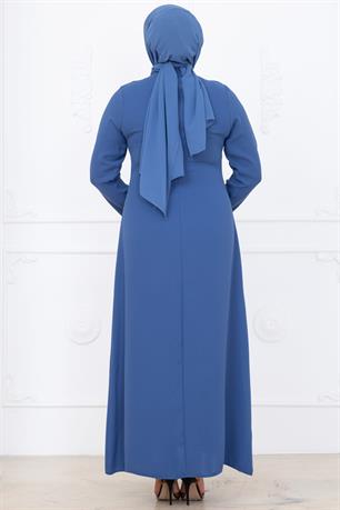 Tuna Tesettür Abiye İndigo