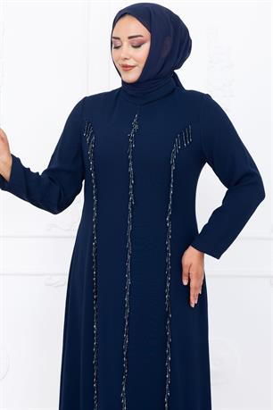Tuna Tesettür Abiye Lacivert