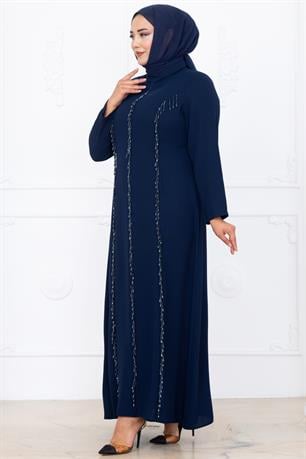 Tuna Tesettür Abiye Lacivert