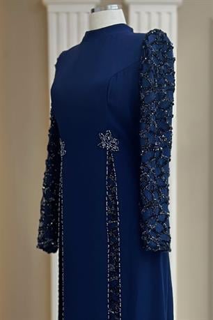 Tusem Tesettür Abiye Lacivert