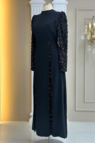 Tusem Tesettür Abiye Siyah