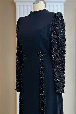 Tusem Tesettür Abiye Siyah