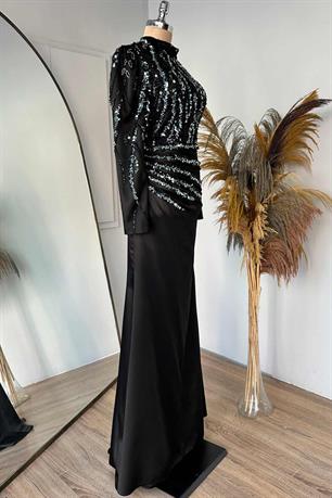 Vanessa Tesettür Abiye Mint