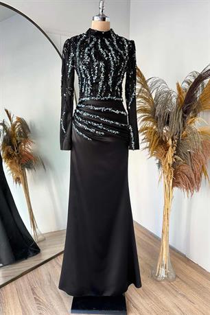 Vanessa Tesettür Abiye Mint