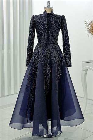 Venüs Tesettür Abiye Lacivert