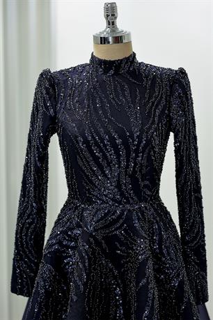 Venüs Tesettür Abiye Lacivert