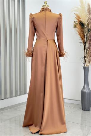 Vera Tesettür Abiye Bakır