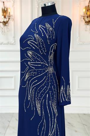 Vera Tesettür Abiye Lacivert