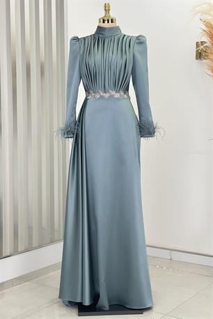 Vera Tesettür Abiye Mint