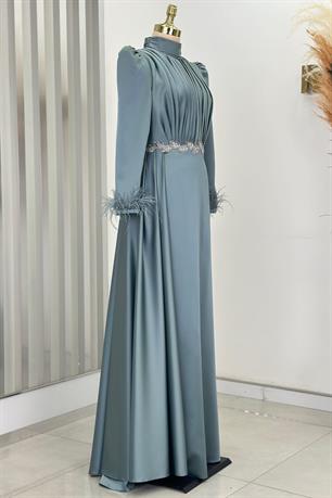 Vera Tesettür Abiye Mint