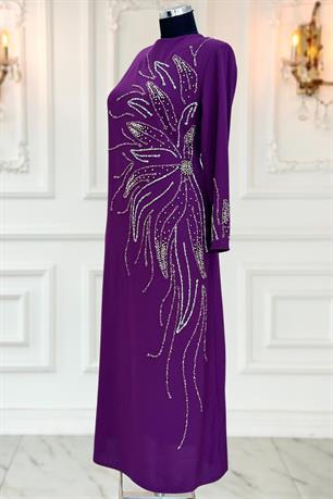 Vera Tesettür Abiye Mürdüm