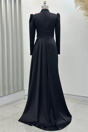 Verona Tesettür Abiye Saks