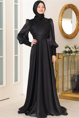 Yağmur Tesettür Abiye Siyah