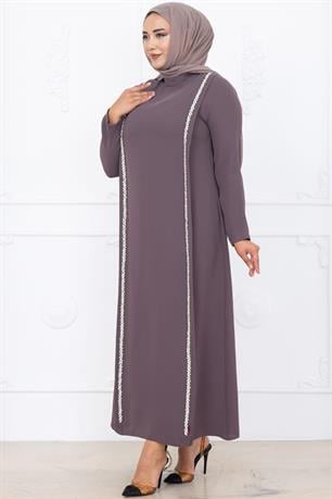 Yakut Tesettür Abiye Gül Kurusu