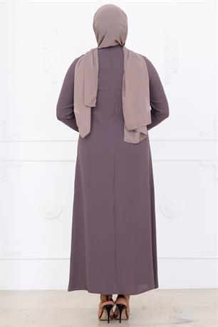 Yakut Tesettür Abiye Gül Kurusu