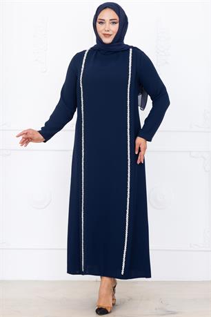 Yakut Tesettür Abiye Lacivert