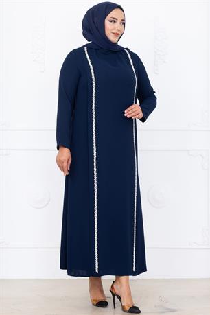 Yakut Tesettür Abiye Lacivert