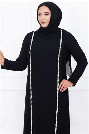 Yakut Tesettür Abiye Siyah