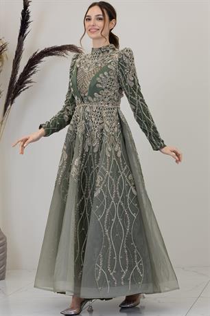 Yaprak Tesettür Abiye Haki