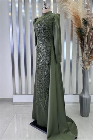 Yaprak Tesettür Abiye Haki