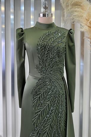 Yaprak Tesettür Abiye Haki