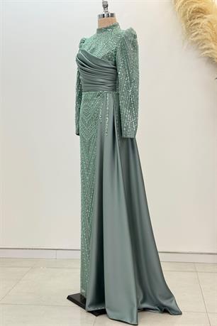 Yeni Raissa Tesettür Abiye Mint