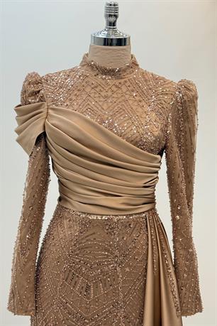 Yeni Raissa Tesettür Abiye Rose