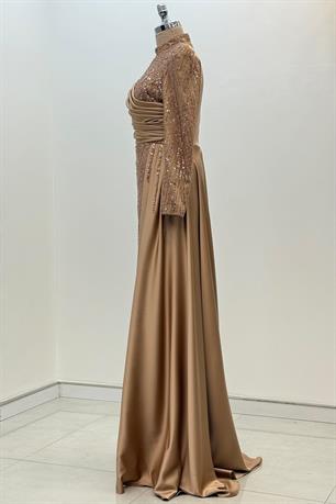 Yeni Raissa Tesettür Abiye Rose