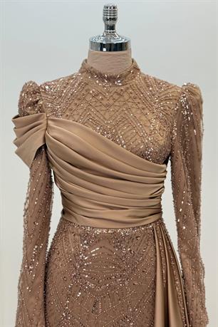 Yeni Raissa Tesettür Abiye Rose