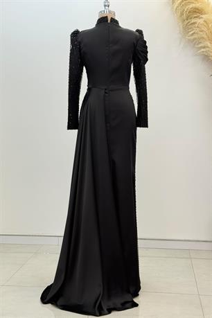 Yeni Raissa Tesettür Abiye Siyah