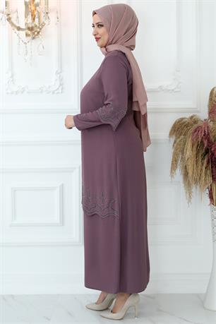 Yıldız Tesettür Abiye Gül Kurusu