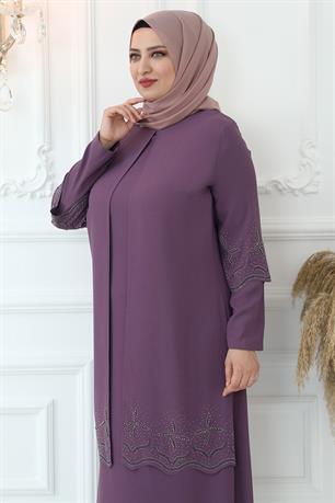 Yıldız Tesettür Abiye Violet