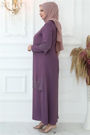 Yıldız Tesettür Abiye Violet