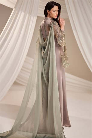 Zafira Tesettür Abiye Haki