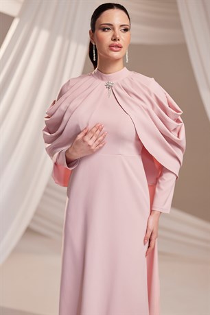 Zahra Tesettür Abiye Pudra