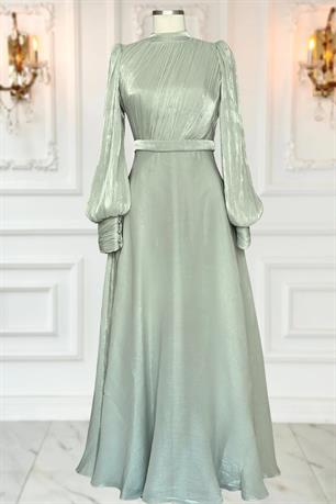 Zen Tesettür Abiye Mint