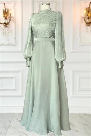 Zen Tesettür Abiye Mint