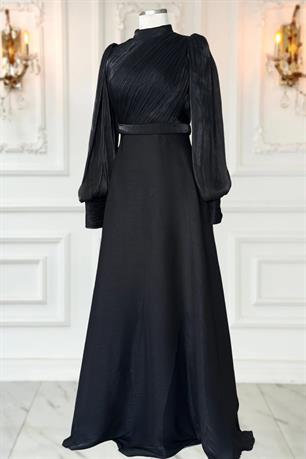 Zen Tesettür Abiye Siyah