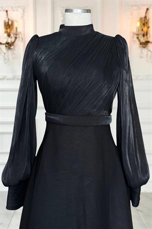 Zen Tesettür Abiye Siyah