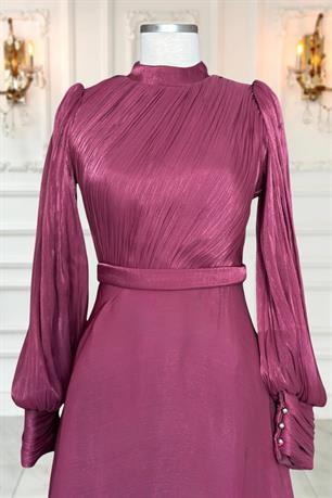 Zen Tesettür Abiye Vişne